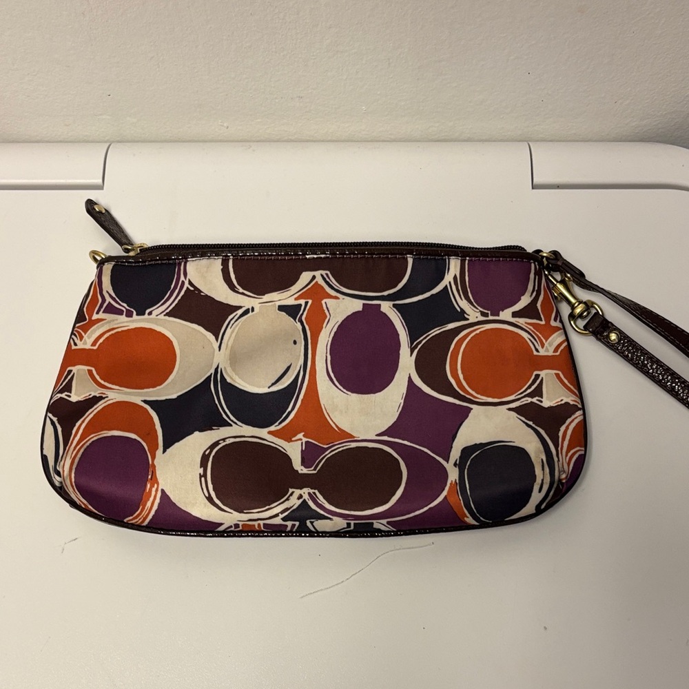 Coach Colorful Patterned Wristlet - Picture 5 of 7